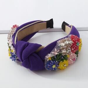 Rhinestone Flower Headband